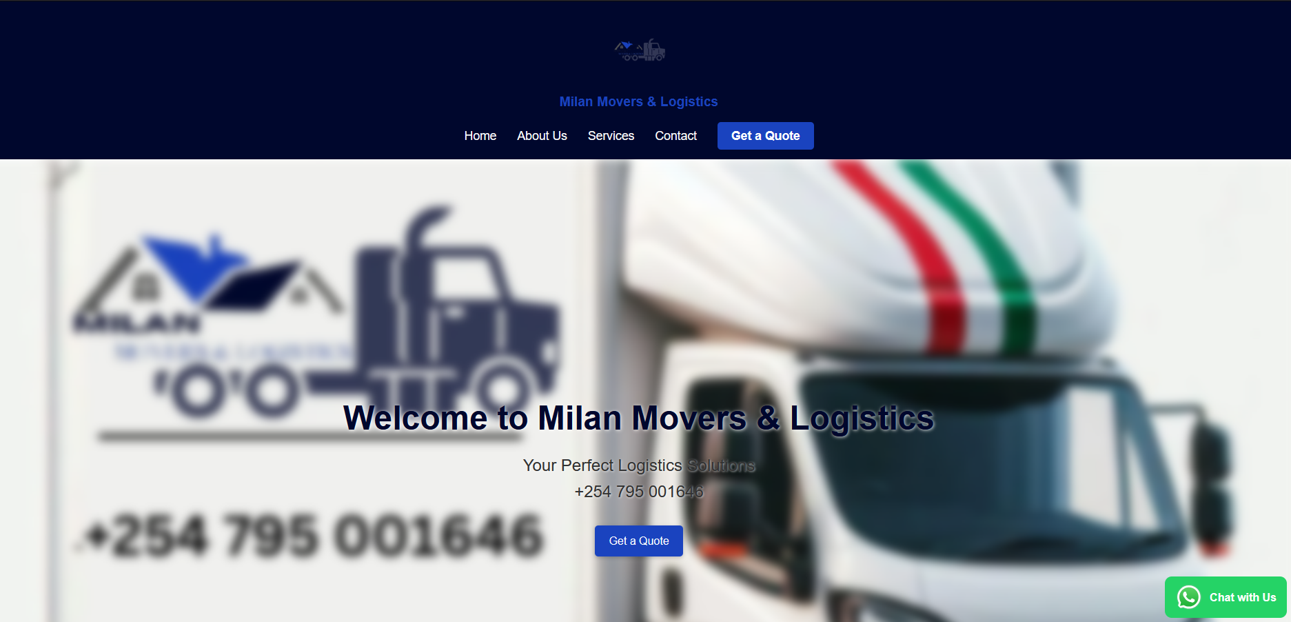 Milan Movers Website